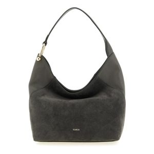 Furla Black Calfskin Shoulder Bag