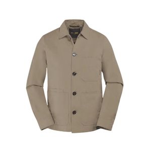 Moorer Brown Light Jackets for men