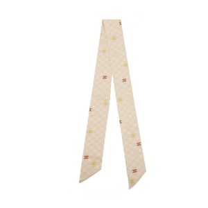 Céline White Silk Scarves