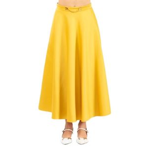 Elisabetta Franchi Yellow Midi Skirts