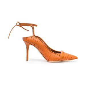 Malone Souliers Pointed Sandal W/laces On Ankle in het Oranje