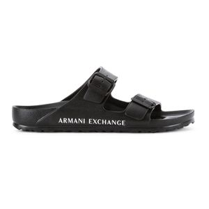 Armani Exchange Sliders in het Zwart voor heren