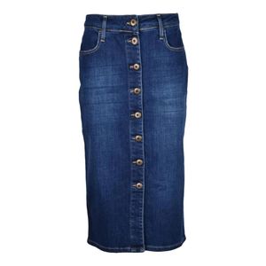 Shaft Blue Denim Skirts