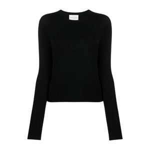 Forte_forte Black Round-Neck Knitwear