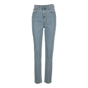 Helmut Lang High-waisted Jeans in het Blauw