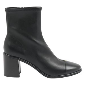 Tory Burch Schwarz Cap Toe Ankle Boot