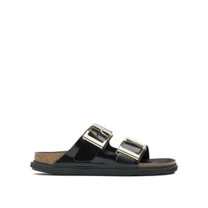 Birkenstock Black "Arizona Droplet Buckle" Sandals
