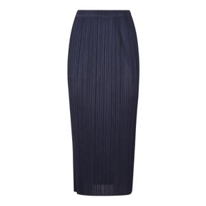 Issey Miyake Blue Midi Skirts