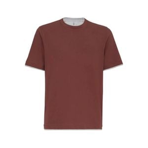 Brunello Cucinelli Red T-Shirts for men
