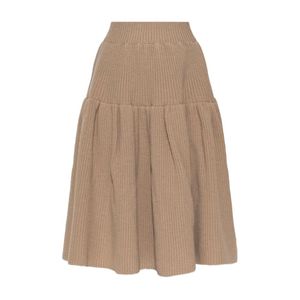 Dries Van Noten Brown Midi Skirts