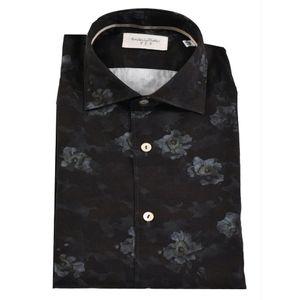 Tintoria Mattei 954 Overhemd in het Zwart voor heren