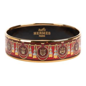 Bracelet en émail Hermès en coloris Rouge