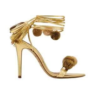 Alameda Turquesa Metallic High Heel Sandals