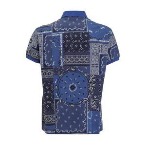 Etro Polo Shirt With Print in het Blauw voor heren