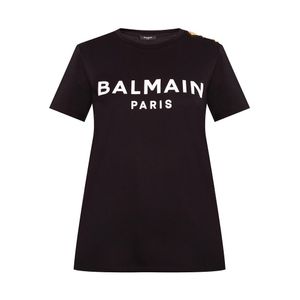 Balmain T-shirt With Logo in het Zwart