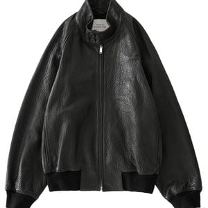 Studio Nicholson Black Over Leather Jacket