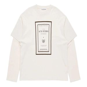Acne White Layered T-Shirt Warm