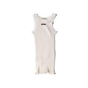 Miu Miu White Silk Tank Top
