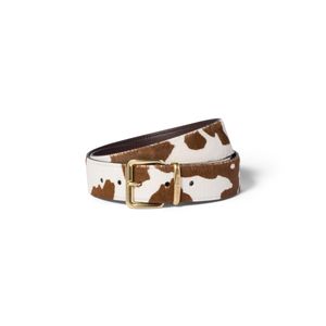 Miu Miu Brown Printed Leather Belt