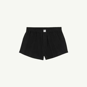 MM6 by Maison Margiela Black Cotton Poplin Shorts