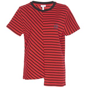 Loewe Rot T-Shirt mit Streifen