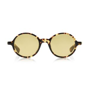 Bottega Veneta Brown Round-Frame Acetate Sunglasses