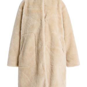 Citizens of Humanity Natural Martina Long Sherpa-Wool Coat
