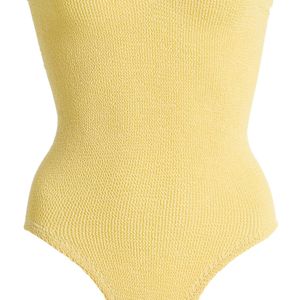 Hunza G Yellow Brooke One-Piece Swimsuit