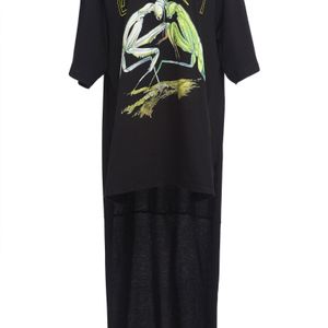 T-shirt Oversize En Jersey De Coton Imprimé Christopher Kane en coloris Noir