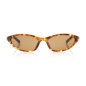 Balenciaga Brown Neo Cay-Eye Acetate Sunglasses