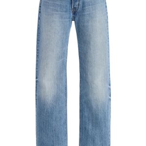 RÙADH Blue The Agnes Rigid Mid-Rise Straight-Leg Jeans