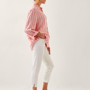 Monsoon Pink Idabella Cropped Jeans Natural