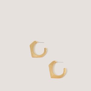 Monsoon Natural Angular Hoop Earrings