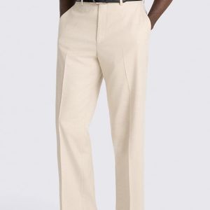 Moss Bros Black Relaxed Fit Light Camel Trousers for men