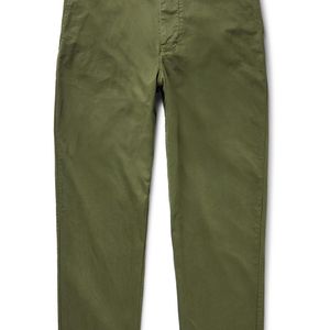 Alex Mill Green Tapered Cotton-Blend Twill Chinos for men