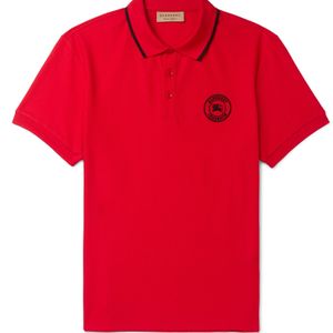 Burberry Poloshirt mit Logo-Stickerei in Rot für Herren