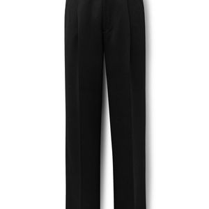 Favourbrook Black Tommy Straight-Leg Grosgrain-Trimmed Pleated Wool Tuxedo Trousers for men