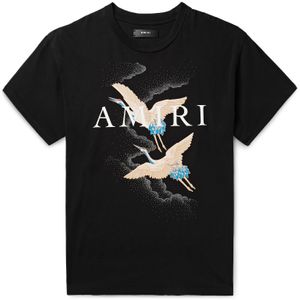 T-shirt noir Crane Amiri pour homme