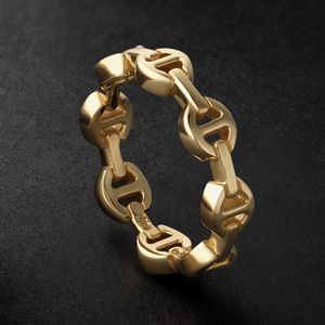 Hoorsenbuhs Black Dame Tri-Link 18-Karat Ring for men