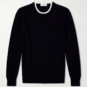 Lardini Blue Wool And Cashmere-Blend Sweater for men