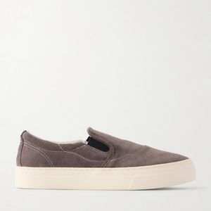 Omni Grey Lister Suede Slip-on Sneakers for men