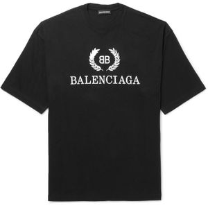 T-shirt noir BB Balenciaga pour homme