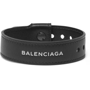 Balenciaga Armband Aus Leder Mit Logo in Schwarz für Herren