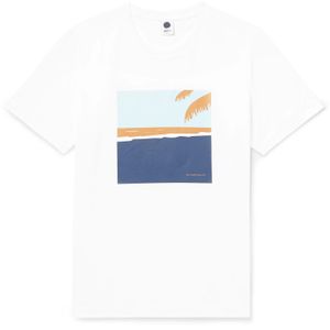 NN07 White Mason Printed Cotton-jersey T-shirt for men