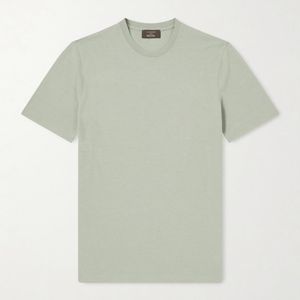 Slowear Green Slim-fit Cotton-jersey T-shirt for men