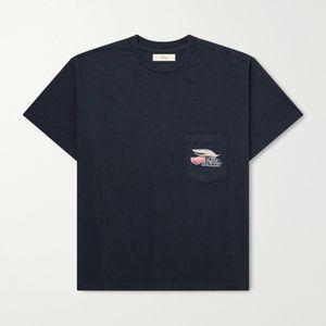 CHERRY LA Blue Logo-Printed Cotton-Jersey T-Shirt for men