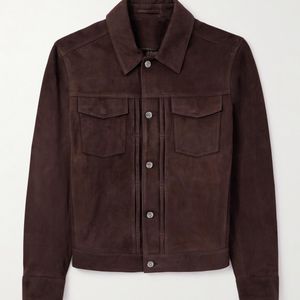 Mr P. Brown Suede Jacket for men