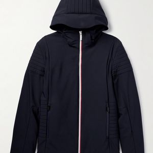 Fusalp Blue Power Logo-appliquéd Padded Shell Hooded Jacket for men