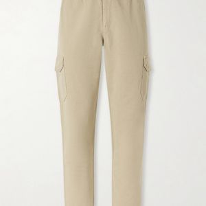 Mr P. Natural Tapered Cotton And Linen-Blend Trousers for men