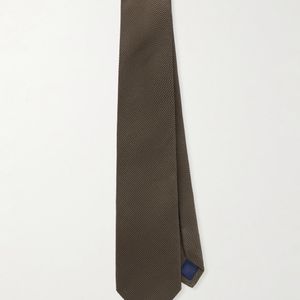 Mr P. Natural 8cm Silk Tie for men
